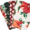 SINGER Christmas Poinsettia Cotton Fabric Fat Quarter Bundle